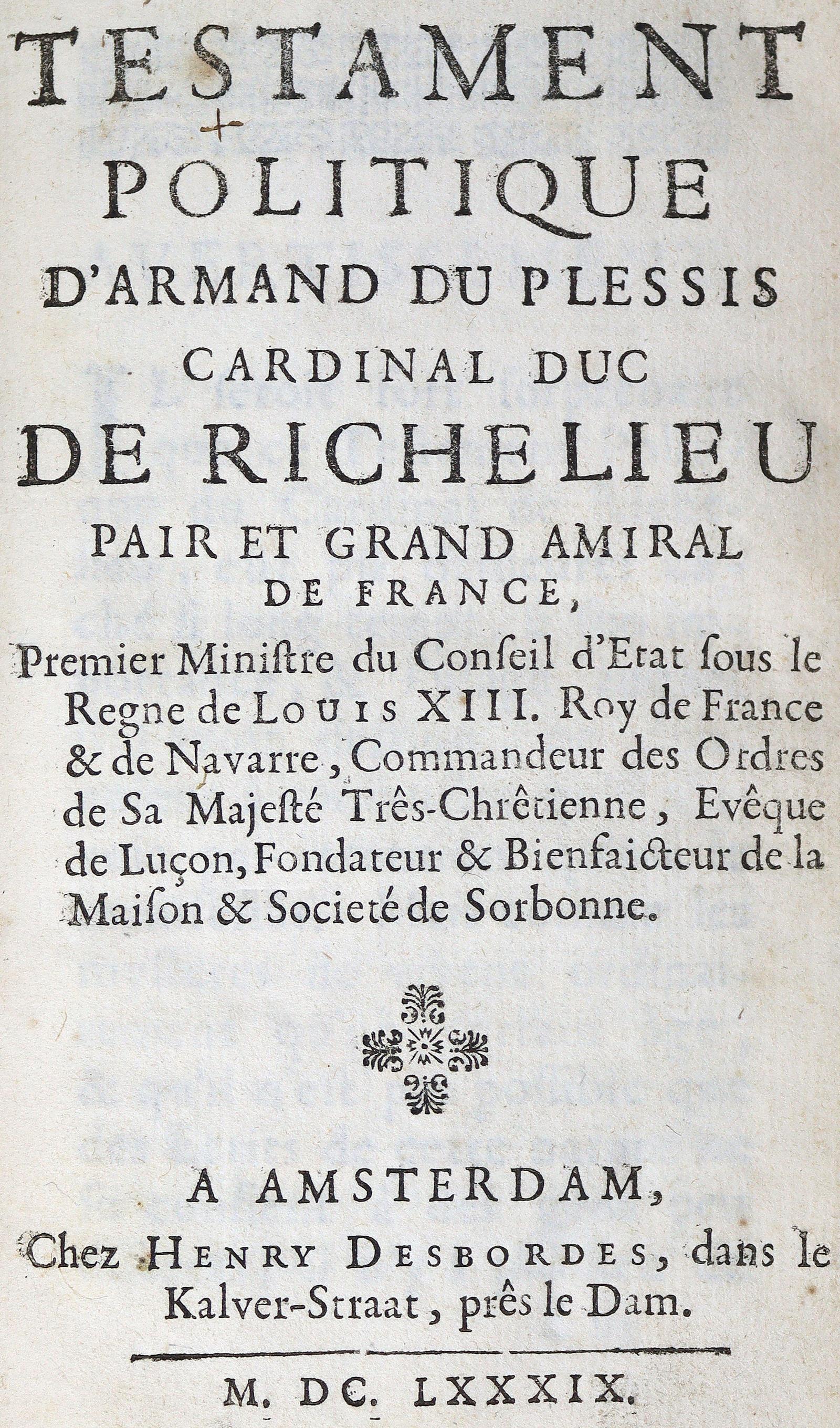 (Richelieu,A.J.du Plessis). | Bild Nr.1