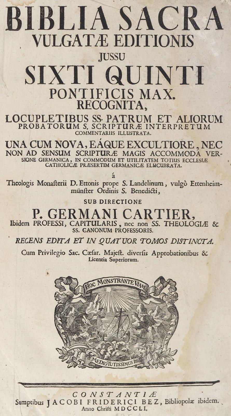 Biblia latino-germanica. | Bild Nr.2