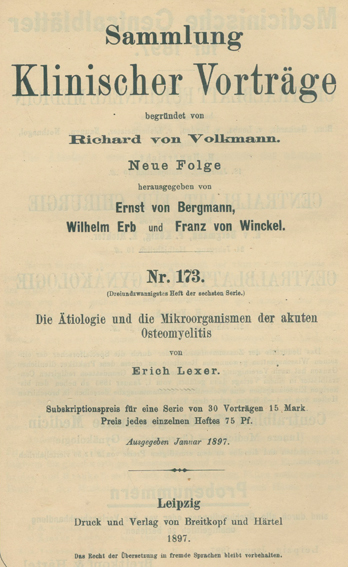 Sammlung klinischer Vorträge, | Bild Nr.1