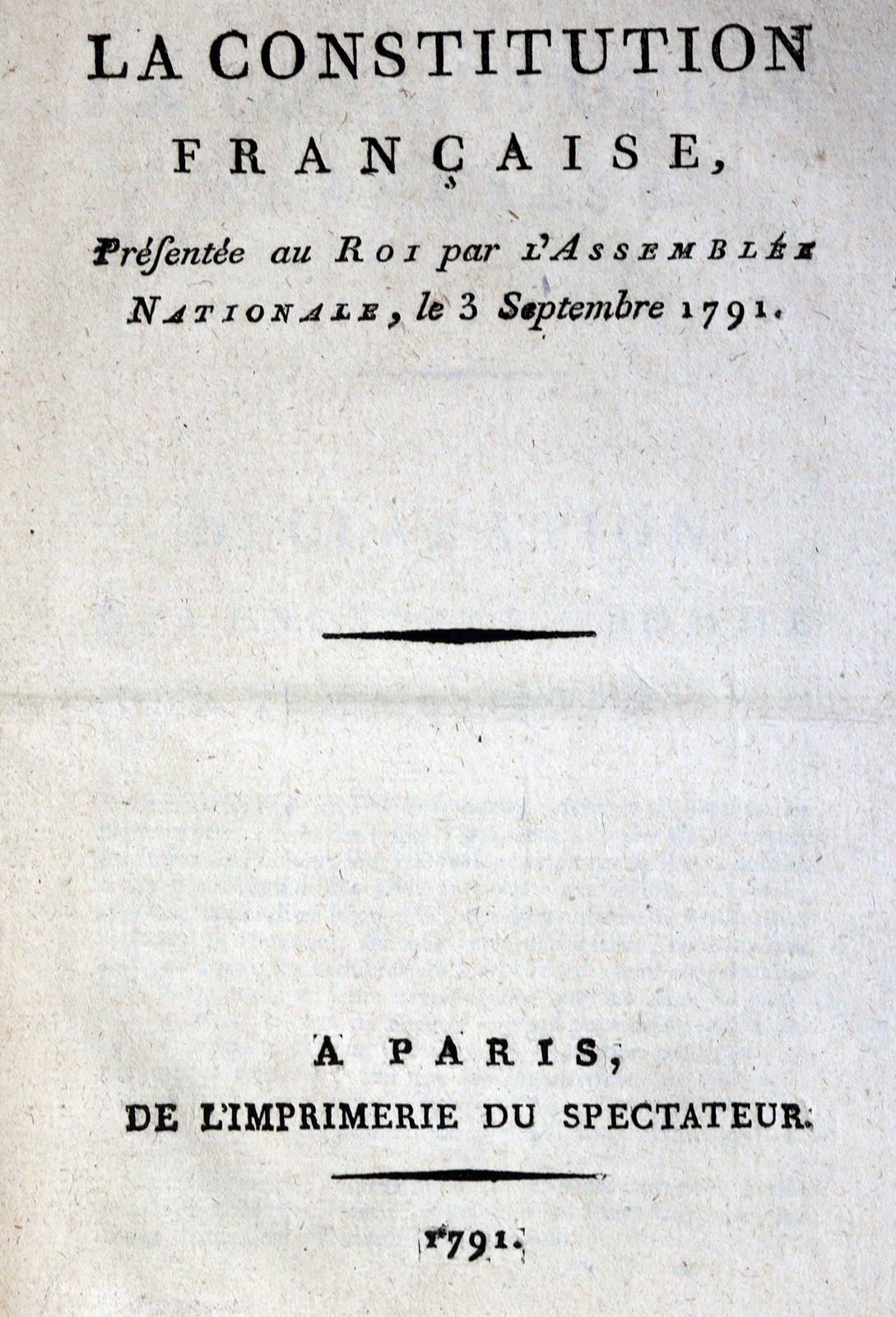 La constitution française. | Bild Nr.1