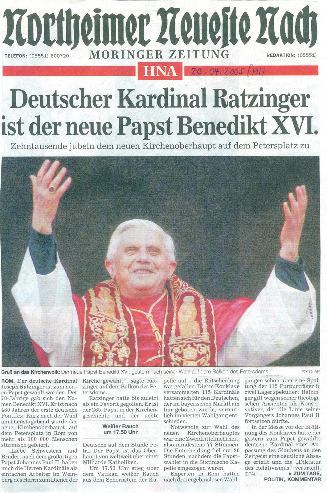 Ratzinger, Joseph Alois | Bild Nr.2