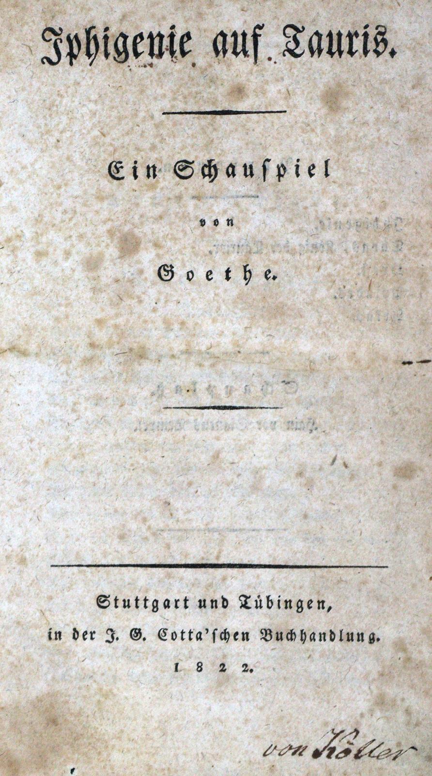 Goethe,(J.W.v.). | Bild Nr.1