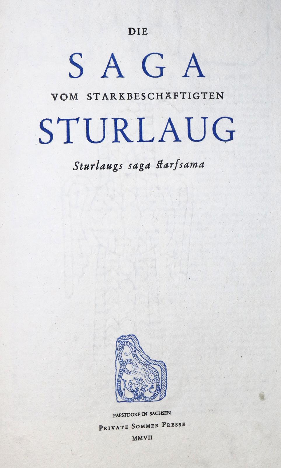 Sturlaug Saga. | Bild Nr.1