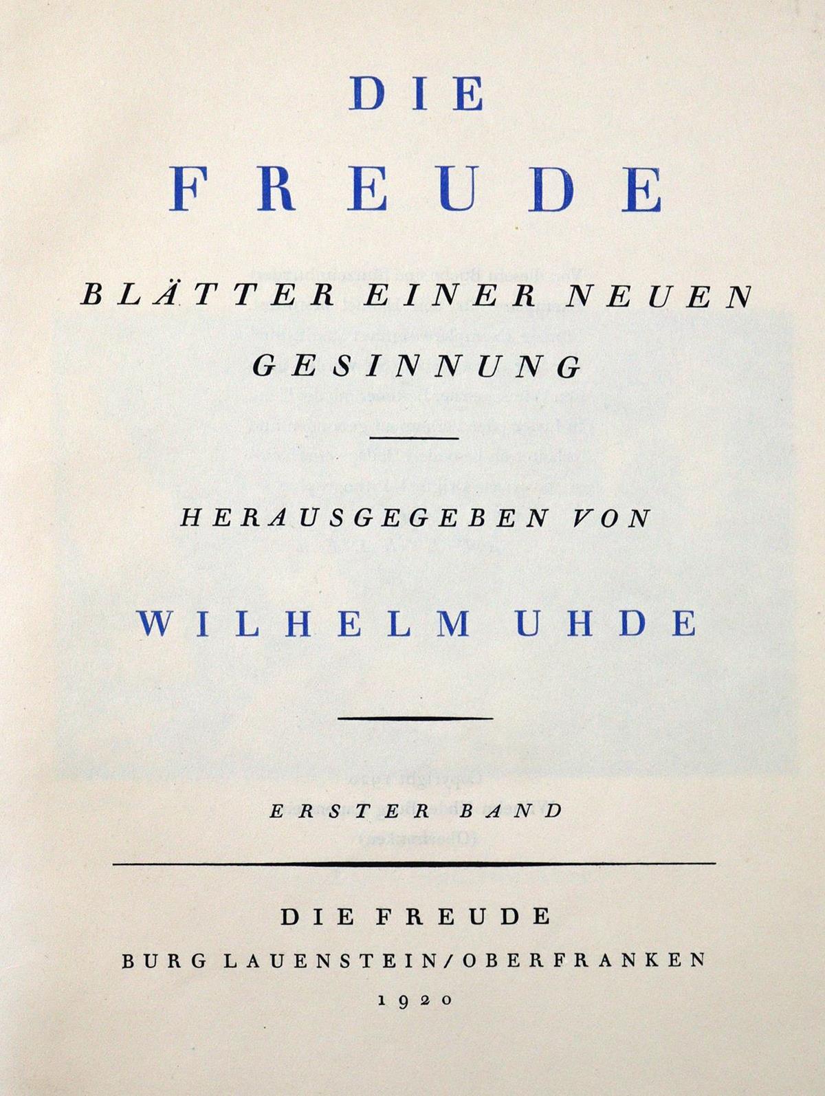 Uhde,W. (Hrsg.). | Bild Nr.1