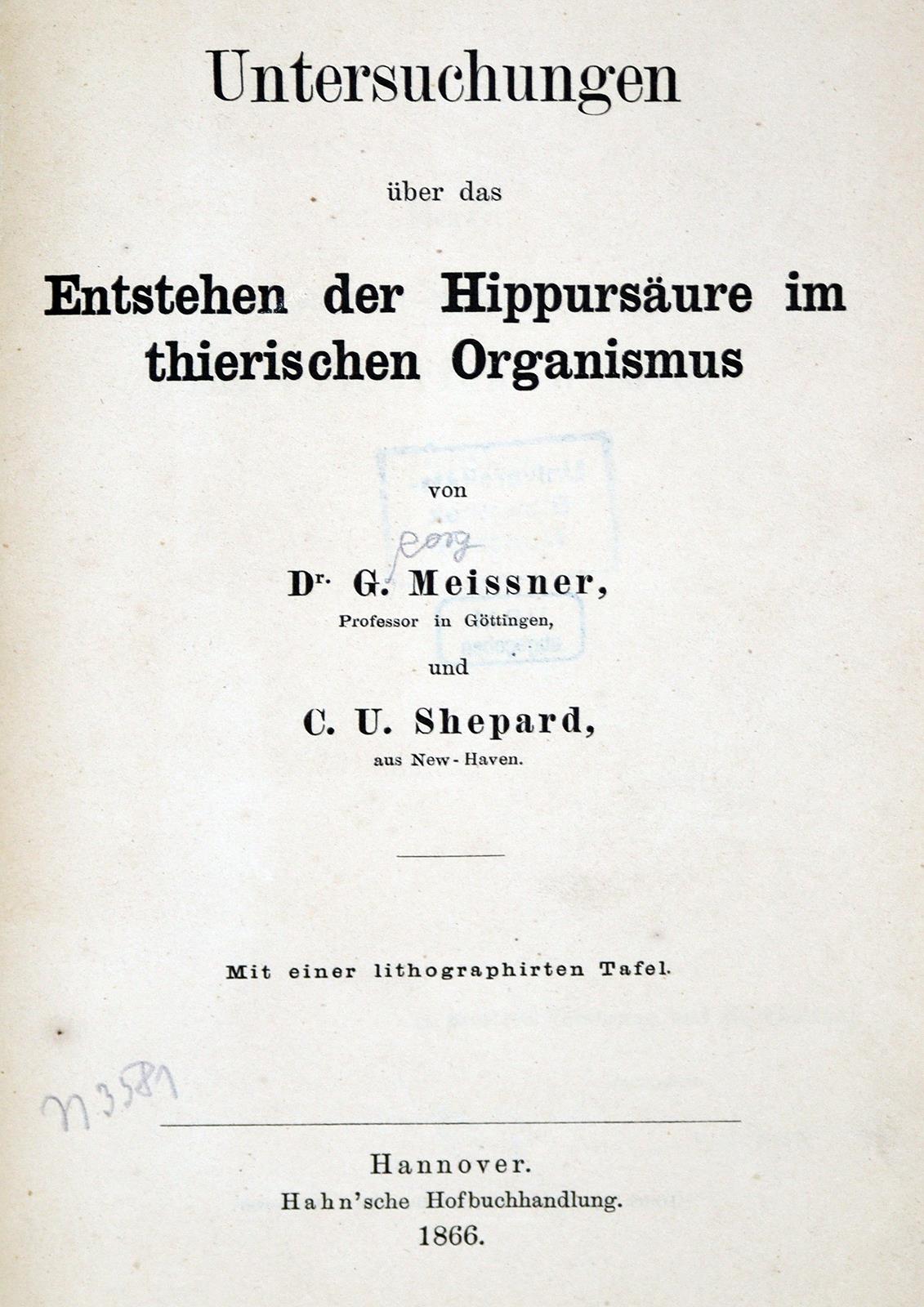 Meissner,G. u. C.U.Shepard. | Bild Nr.1