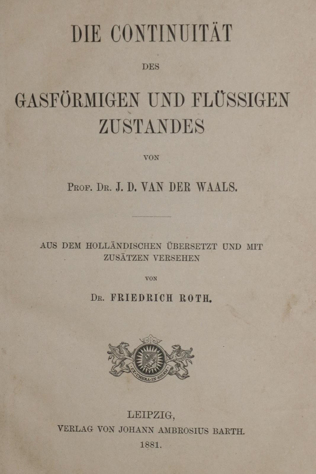 Waals,J.D. van der. | Bild Nr.1