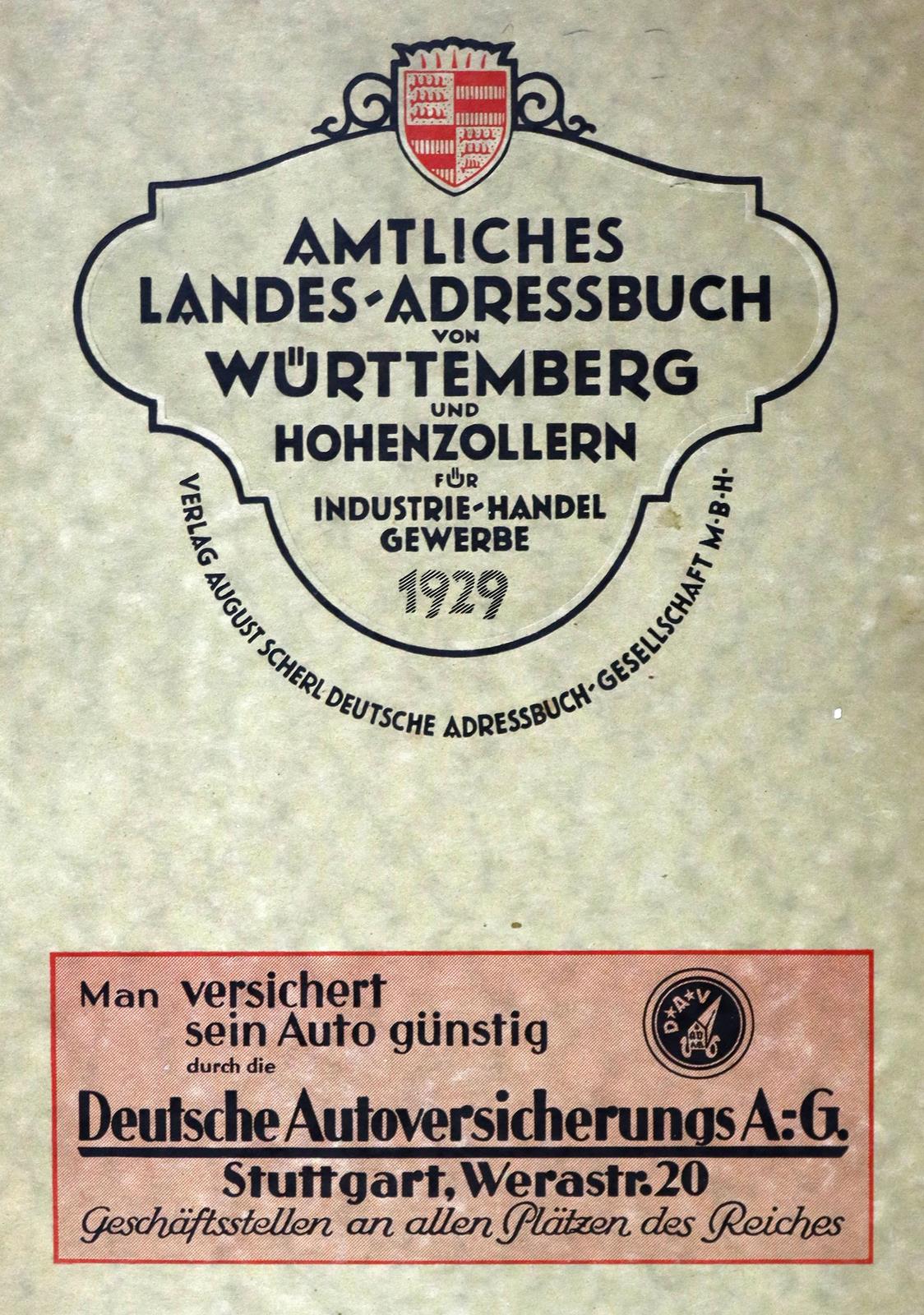 Amtliches Landes-Adreßbuch | Bild Nr.1