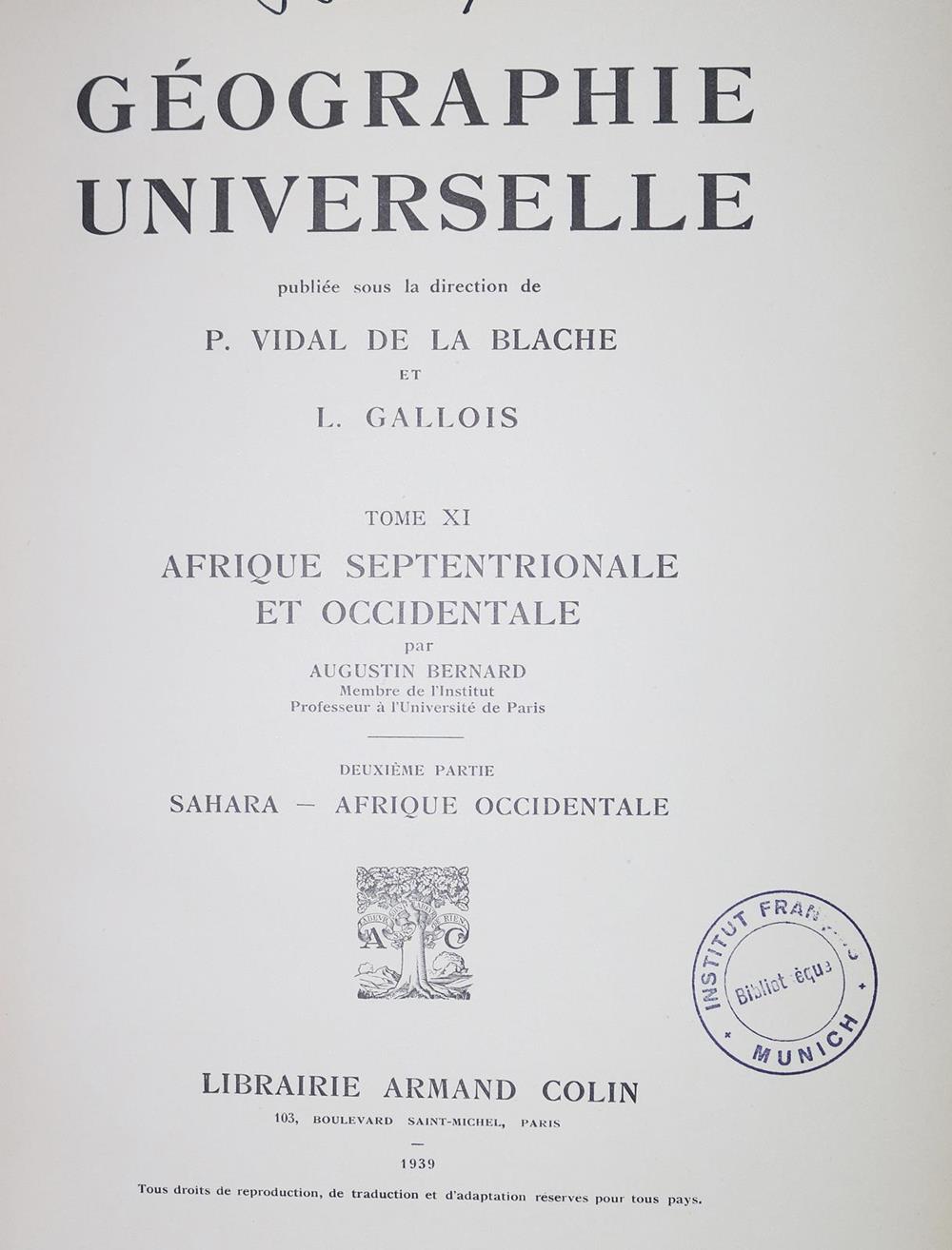 Vidal de la Blache,P. u. L.Gallois. | Bild Nr.1