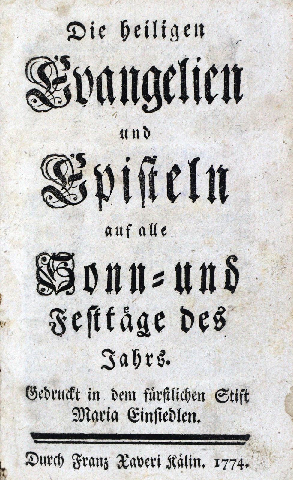 Evangelien und Episteln, | Bild Nr.1