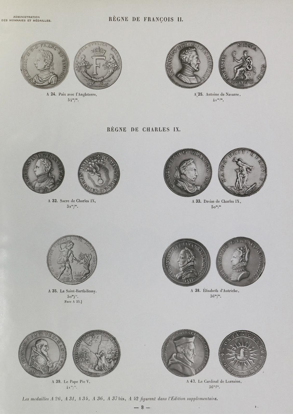 Catalogue Illustre des Medailles en Vente. | Bild Nr.1