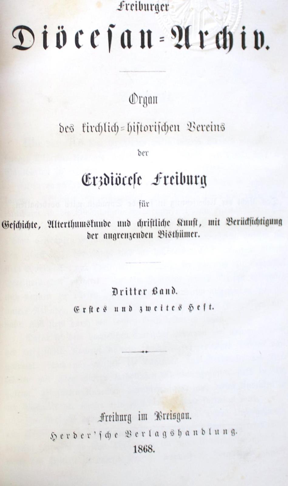 Freiburger Diöcesan-Archiv. | Bild Nr.1