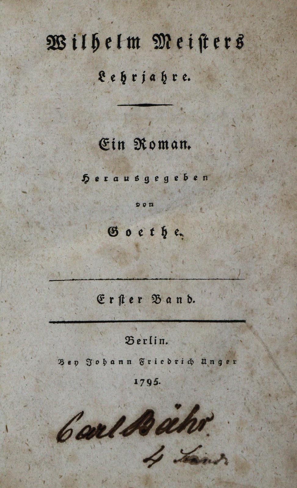 Goethe,(J.W.v.). | Bild Nr.1