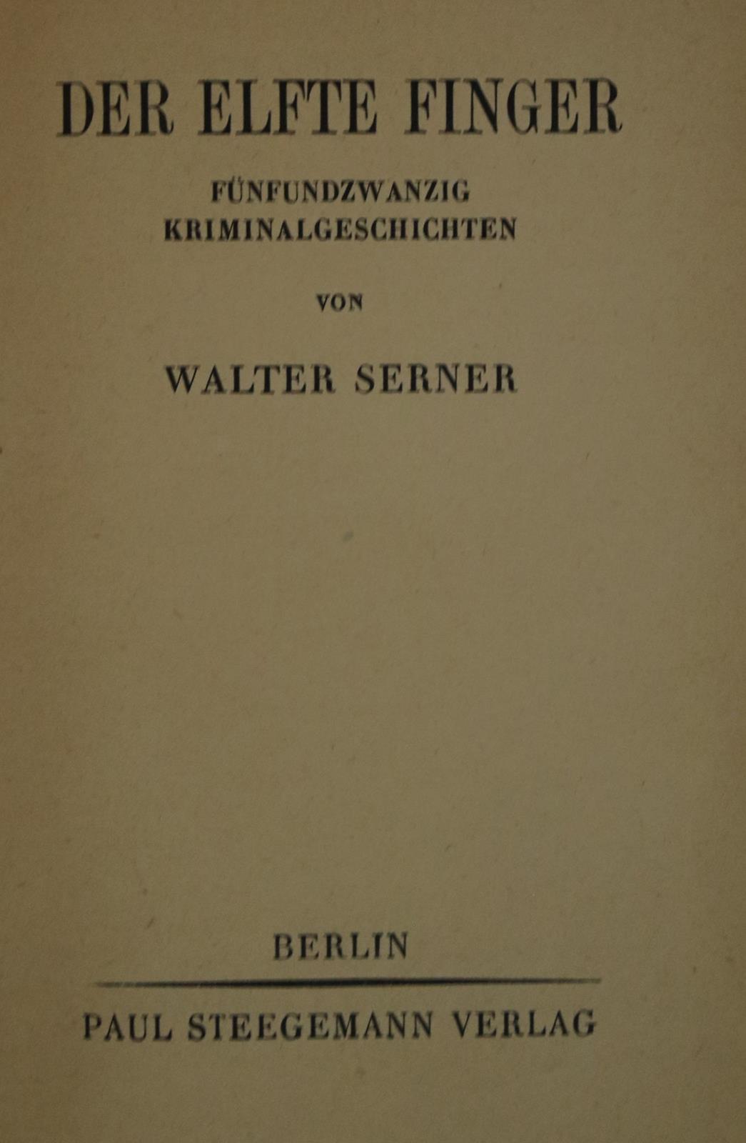 Serner,W. | Bild Nr.1