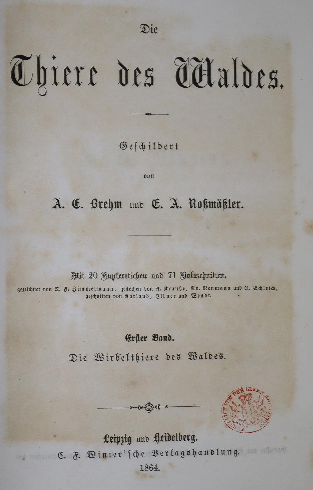 Brehm,A.E. u. E.A.Roßmäßler. | Bild Nr.1