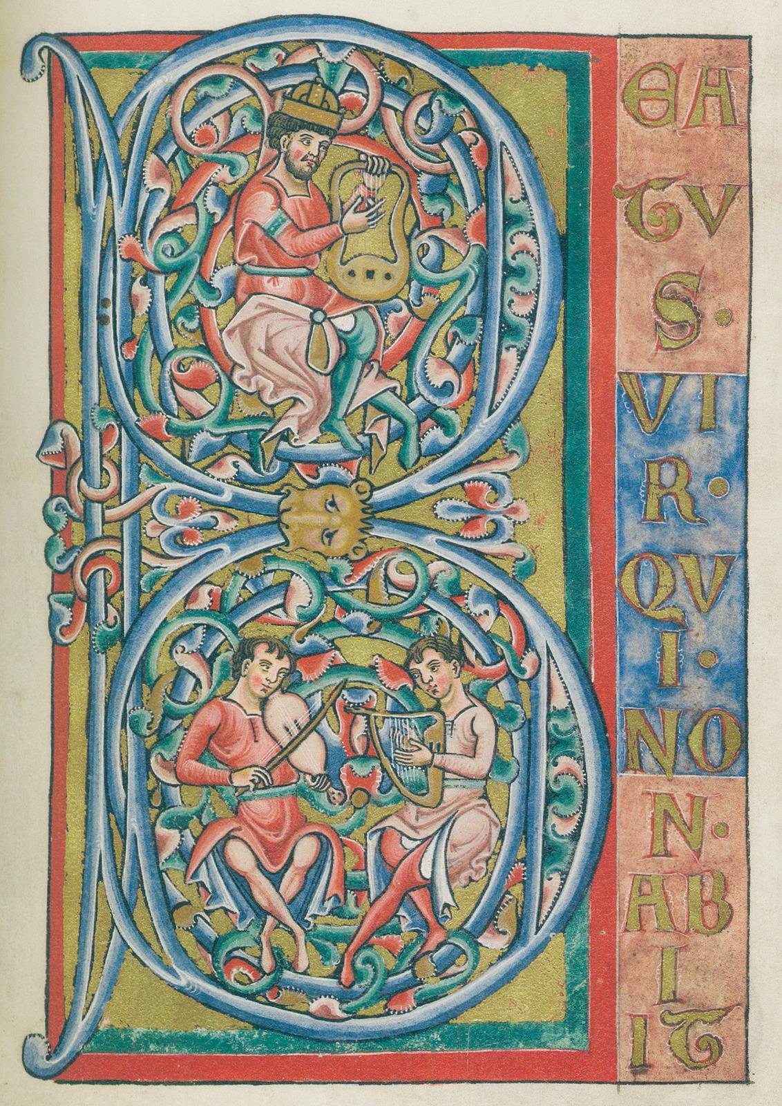 Bamberger Psalter, Der. | Bild Nr.1