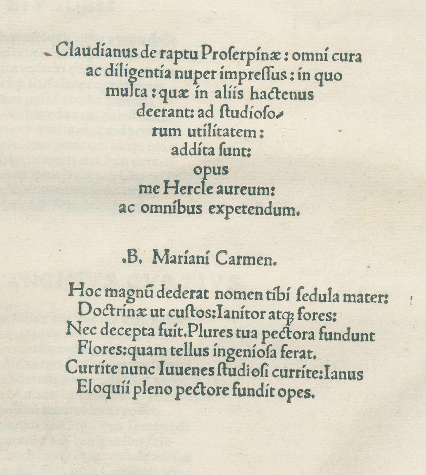 Claudianus,C. | Bild Nr.1