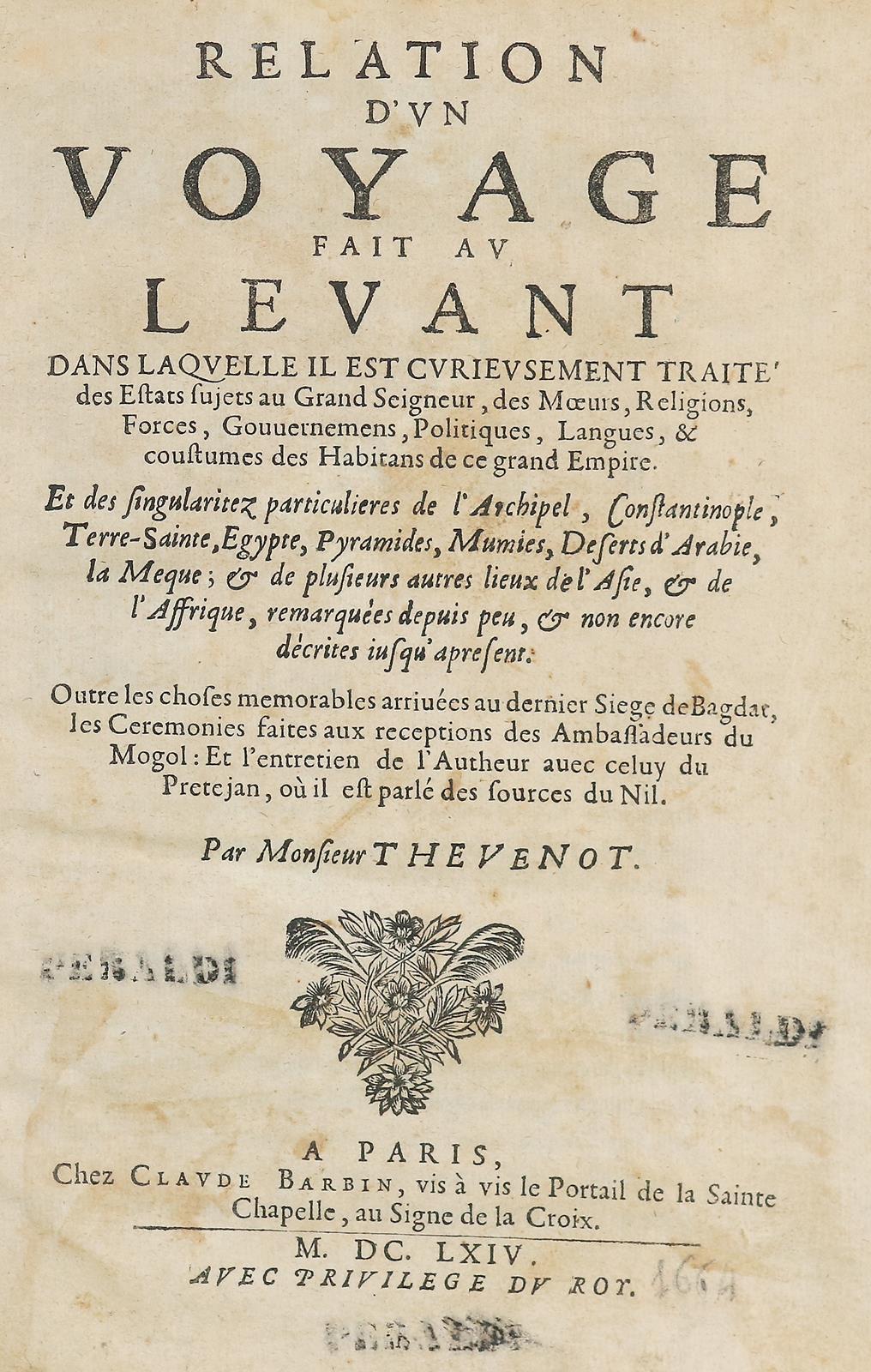 Thevenot,J.d. | Bild Nr.1