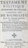 (Richelieu,A.J.du Plessis).