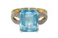 Ring Blautopas 585 GG