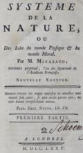 Mirabaud,M. (d.i. P.H.D.v.Holbach).