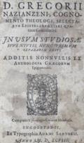 Gregorius Nazianzenus.