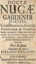 Jocosus, Gaudentius (Pseud.).