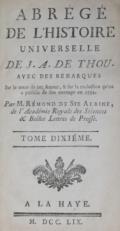 Thou,J.A.de.