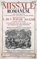 Missale Romanum,