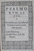 Psalmorum liber.