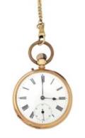 Taschenuhr 14k GG.