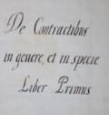 De Contractibus